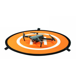 Tablier de stationnement portatif Quadricoptère à drone RC Coussin d'atterrissage à repliement rapide Stationnement Tarmac pour DJI Mavic Pro / Phantom 3/4, diamètre 75 cm (Orange + Bleu) SH795E1610-20