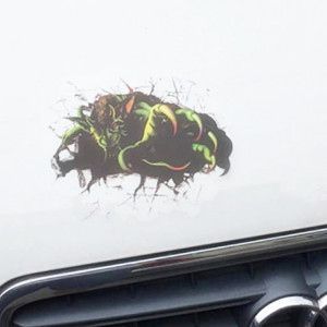 Autocollant de papier de voiture de simulation numérique caractéristique de style de monstres de bande dessinée d'effection exagérée 3D SH801F141-20