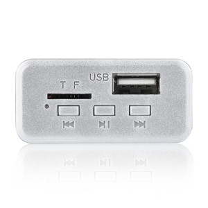 Carte de décodeur de lecteur MP3 Audio 12V de voiture Carte TF Radio FM USB AUX, avec Bluetooth (blanc) SH308W1828-20