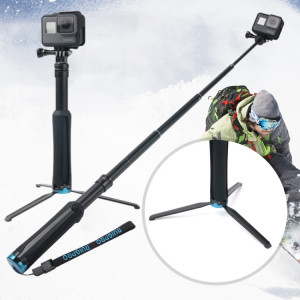 Trépied portable pliable Selfie Monopod Stick pour GoPro HERO6 / 5 Session / 5/4 Session / 4/3 + / 3/2/1, caméras de sport Xiaoyi, Longueur: 23,5-81cm SH05961366-20