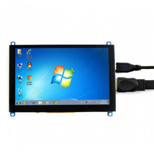 WAVESHARE 5 pouces HDMI LCD (H) Écran tactile 800x480 pour Raspberry Pi prend en charge divers systèmes SH1216908-20