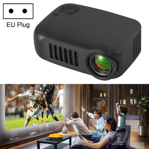 A2000 1080P Mini projecteur portable intelligent pour enfants, prise EU (noir) SH8EUB324-20