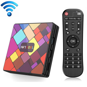 HK1COOL 4K UHD Smart TV Box avec télécommande, Android 9.0 RK3318 Quad-core Cortex-A53, 4 Go + 32 Go, prise en charge WiFi & BT & AV & HDMI & RJ45 & TF Card SH2633434-20