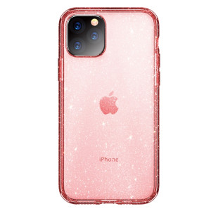 ROCK Shiny Series Coque de protection antichoc TPU + PC pour iPhone 11 Pro Max (rose transparent) SR003B52-20