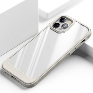 Cas de protection TPU + PC antichoc pour iPhone 13 Pro (Gold) SH903B935-20