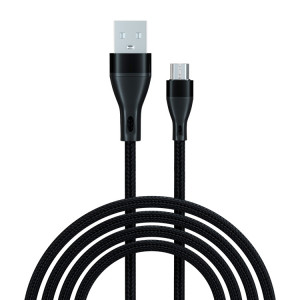 ADC-001 3A USB à micro USB tissage rapide câble de chargement rapide, longueur: 2m (noir) SH702A1175-20