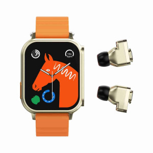 N22 2 en 1 1,96 pouces HD Display Sport Bluetooth Call Earphone Smart Watch (Orange) SH201B1984-20