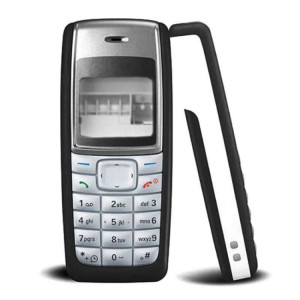 Pour Nokia Nokia 1110/1112 Couverture complète du boîtier (noir) SH901A819-20