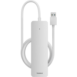 Adaptateur HUB USB vers USB3.0x4 Baseus Ultra Joy Series 4 en 1, longueur du câble : 100 cm (blanc) SB003B1117-20