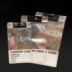 100 sac d'emballage de boîtier de téléphone PCS sac auto-scellant en aluminium plaqué argent, spécification: 13.5x23cm (pour 6-6.2 pouces) SH15031434-20