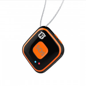 REACHFAR V28 Collier Style GSM Mini LBS WiFi AGPS Tracker SOS Communicateur (Noir) SR001B1288-20