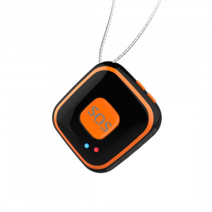 V28 Collier Style GSM Mini LBS WiFi AGPS Tracker SOS Communicateur (Noir) SV002B606-20