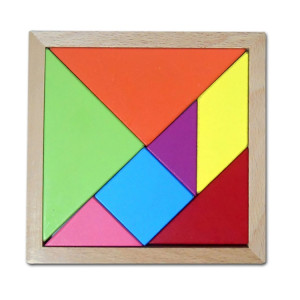 Bebe Tangram en bois de hêtre, Taille: 15 * 15cm SH00741284-20