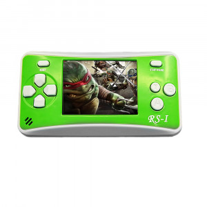 Console de jeu portative rétro RS-1, écran à cristaux liquides True Color 2,5 pouces 8 pouces, intégré, 152 types de jeux (vert) SH695G1903-20