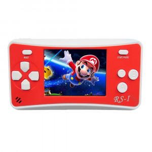 Console de jeu portable portable RS-1 Retro, écran à cristaux liquides True Color 2,5 pouces 8 pouces, intégré dans 152 types de jeux (rouge) SH695R1308-20