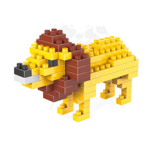 Lion assemblé jouets en plastique de bloc de construction de particules de diamant de modèle de lion SH7214349-20