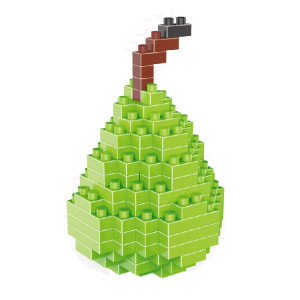 Modèle assemblé par Lego de blocs de construction en particules de diamant en plastique de modèle de poire SH6729371-20