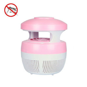 5W 6 LED Aucune radiation Mute photocatalytique 7-fan Fan USB Mosquito Killer Lamp (rose) S5874F87-20