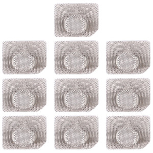 10 PCS Microphone / lampe de poche maille anti-poussière pour iPhone 11 Pro Max / 11 Pro / 11 (blanc) SH065W837-20