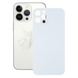 Remplacement facile Big Caméra Hole Housse de verre Housse de batterie pour iPhone 13 Pro Max (Blanc) SH37WL779-20