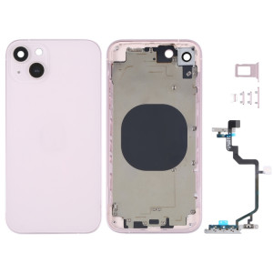 Coque arrière avec apparence imitation iP14 pour iPhone XR (rose) SH22FL492-20