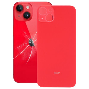 Pour iPhone 14 Plus Remplacement facile du couvercle de batterie arrière en verre avec grand trou de caméra (rouge) SH42RL1634-20