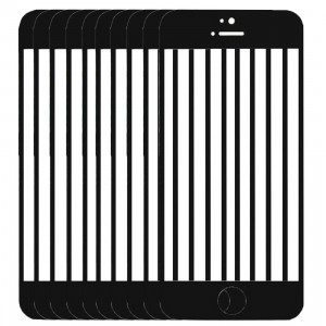 10 PCS iPartsAcheter pour l'écran avant de l'iPhone 5C verre extérieur (noir) S192BT728-20