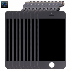 10 PCS iPartsAcheter 4 en 1 pour iPhone 5C (Caméra + LCD + Cadre + Touch Pad) Digitizer Assemblée (Noir) S191BT26-20