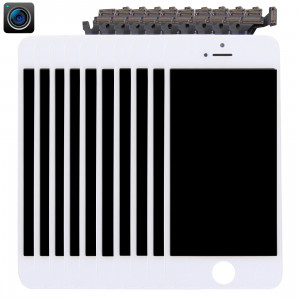 10 PCS iPartsAcheter 4 en 1 pour iPhone 5 (caméra frontale + LCD + cadre + pavé tactile) Assembleur de numériseur (blanc) S190WT1322-20