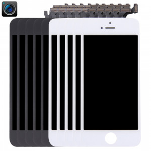 5 PCS Noir + 5 PCS Blanc iPartsAcheter 4 en 1 pour iPhone 5 (Caméra Frontale + LCD + Cadre + Pavé Tactile) Digitizer Assembly S591FF920-20