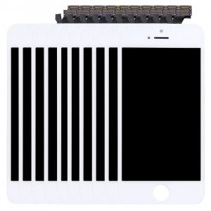 10 PCS iPartsAcheter 3 en 1 pour iPhone 5 (LCD + Frame + Touch Pad) Assemblage Digitizer (Blanc) S104WT114-20