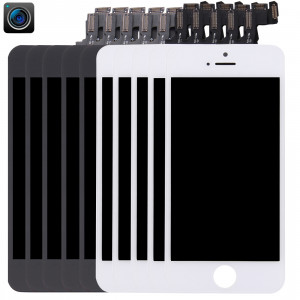 5 PCS Noir + 5 PCS Blanc iPartsAcheter 4 en 1 pour iPhone 5s (Caméra avant + LCD + Cadre + Touch Pad) Assemblage de numériseur S593FF60-20