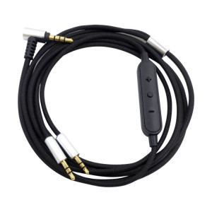 ZS0096 Câble audio pour casque avec version de contrôle filaire pour Sol Republic Master Tracks HD V8 V10 V12 X3 (Noir) SH164B275-20