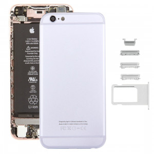 iPartsAcheter 5 en 1 pour iPhone 6s (couverture arrière + plateau de carte + touche de contrôle du volume + bouton d'alimentation + touche de vibration du commutateur de mise en sourdine) couvercle du boîtier de SI36SL1061-20