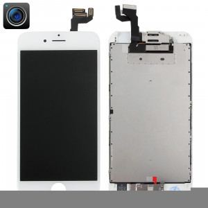 iPartsBuy 4 en 1 pour iPhone 6s (caméra frontale + LCD + cadre + pavé tactile) Assemblage de numériseur (blanc) SI960W1154-20