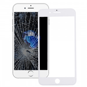 iPartsAcheter 2 en 1 pour iPhone 7 (Lentille extérieure originale en verre d'écran avant + cadre d'origine) (Blanc) SI011W1426-20