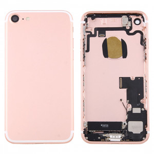 iPartsBuy pour iPhone 7 couvercle de la batterie arrière avec plateau de carte (or rose) SI1RGL784-20