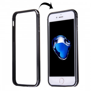 Pour iPhone 8 Plus & 7 Plus Cadre pare-chocs en alliage d'aluminium (noir) SH758B847-20