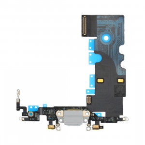 iPartsBuy pour iPhone 8 Câble de Port de Charge (Argent) SI19SL777-20