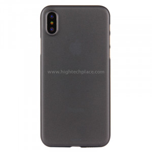 Pour iPhone X PP Housse de protection arrière (noir) SP452B1-20
