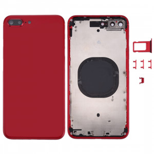 Couverture de logement arrière pour iPhone 8 Plus (rouge) SC22RL1343-20