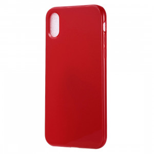 Etui TPU Candy Color pour iPhone XS Max (Rouge) SH318R482-20