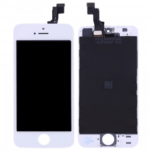 iPartsBuy 3 en 1 pour iPhone SE (LCD + Frame + Touch Pad) Assemblage de numériseur (Blanc) SI001W431-20