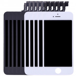 5 PCS Noir + 5 PCS Blanc iPartsAcheter 3 en 1 pour iPhone SE (LCD + Cadre + Touch Pad) Digitizer Assemblée S503FF592-20