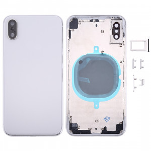 Couverture de logement arrière pour iPhone X (argent) SC24SL756-20