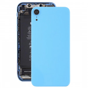 Coque arrière de batterie avec lunette arrière et objectif et adhésif pour iPhone XR (Bleu) SH26LL1915-20