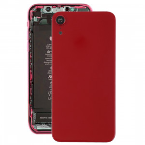 Coque arrière de batterie avec lunette arrière et objectif et adhésif pour iPhone XR (rouge) SH26RL1048-20