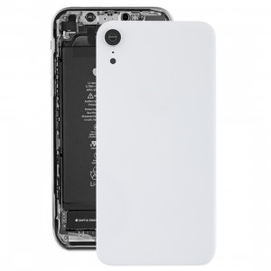 Coque arrière de batterie avec lunette arrière et objectif et adhésif pour iPhone XR (Blanc) SH26WL800-20
