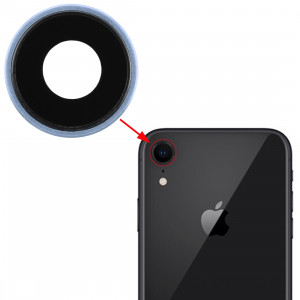 Lunette arrière pour appareil photo avec cache-objectif pour iPhone XR (bleu) SH312L692-20