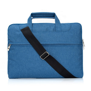 Portable Un sac à bandoulière portable Zipper épaule, pour 11,6 pouces et ci-dessous Macbook, Samsung, Lenovo, Sony, DELL Alienware, CHUWI, ASUS, HP (Bleu) SP401L1779-20
